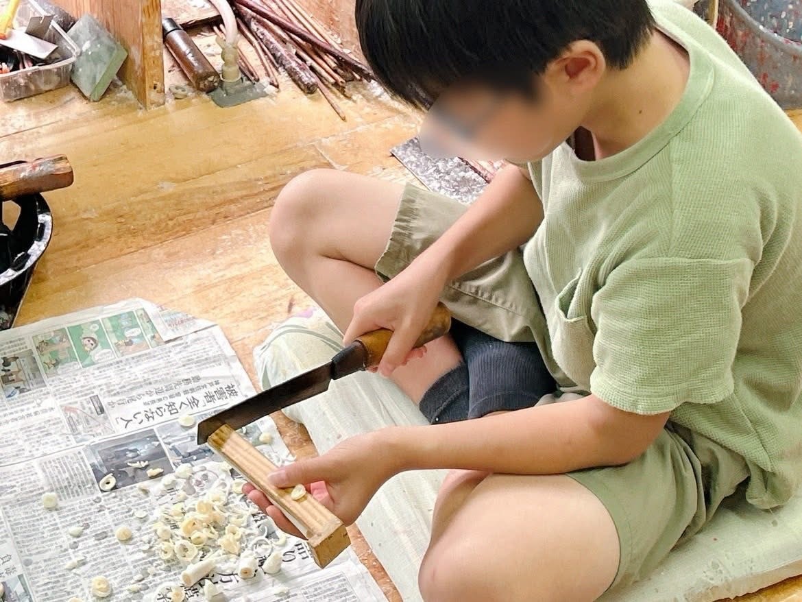 新潟和蝋燭づくりを体験しました！